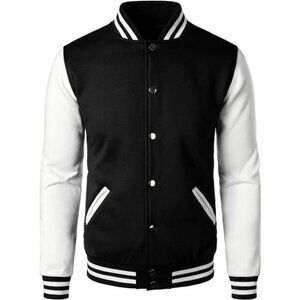 Man’s Varsity Baseball Jacket Cotton Blend Letterman Jackets